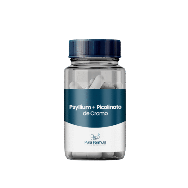 Psyllium + Picolinato de Cromo - 120 cápsulas